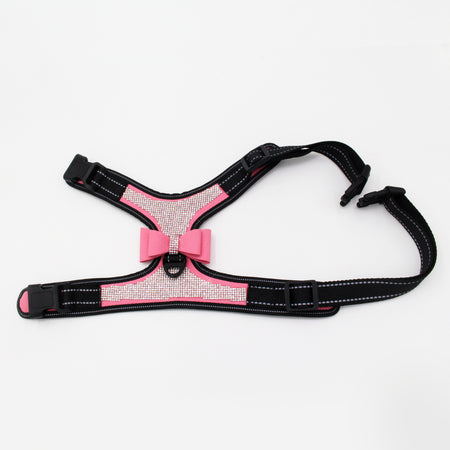 Sparkling Rhinestone Reflective Pet Harness