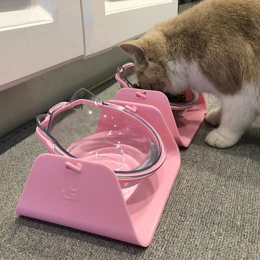 Ergonomic Adjustable Cat Bowl Happy Mealtime