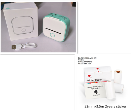Pocket-sized Thermal Label Printer On-the-go Organization