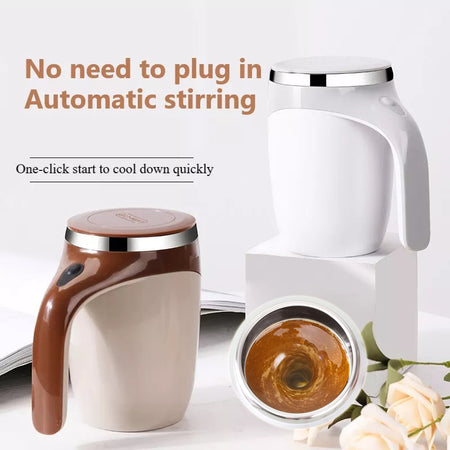 Rechargeable Auto-stirring Coffee Cup Effortless Brews